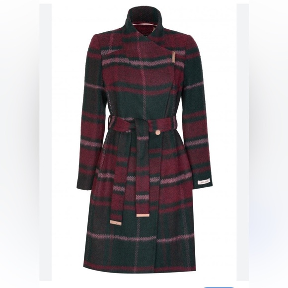 Ted Baker London Jackets & Blazers - Ted Baker Fredye plaid Belted coat